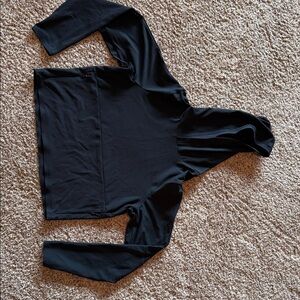 Black Women's Rib Hoodie